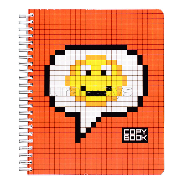 Тетрадь 96л. клетка  А5  Гребень ML Перевертыш, пиксель стандарт