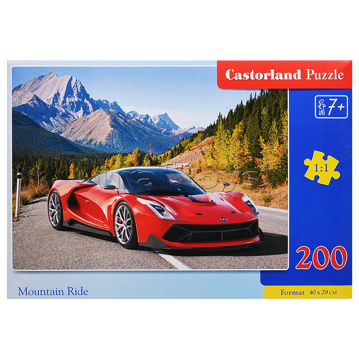 Пазлы 200 "Авто в горах"