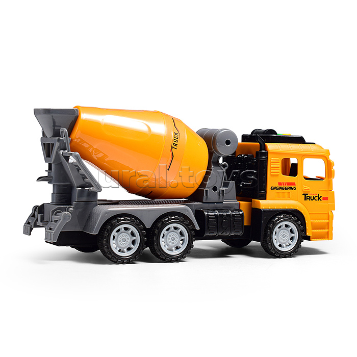 Машина "Бетономешалка" (свет, звук) в коробке
