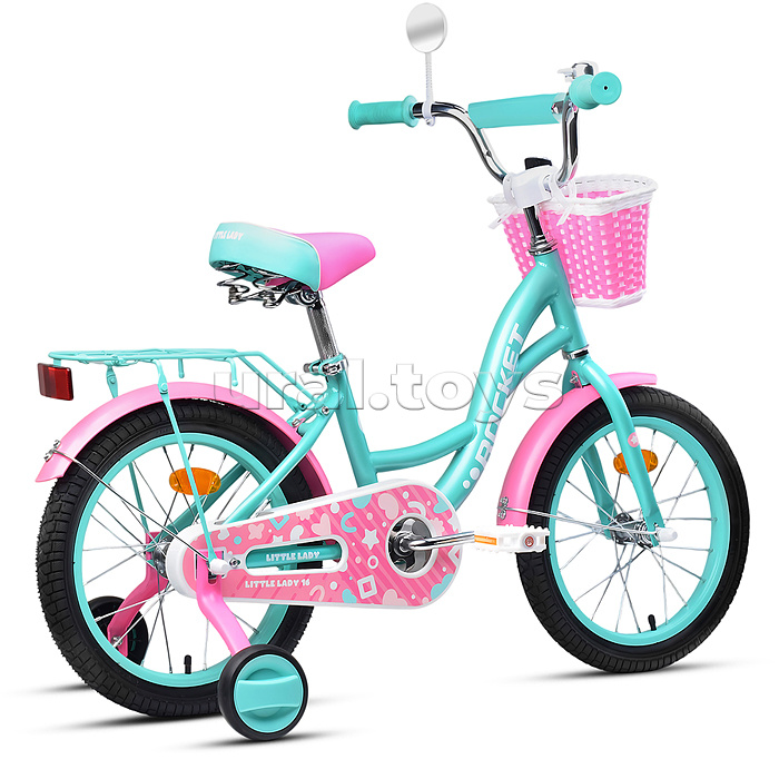 Велосипед 14" Rocket Little Lady, цвет бирюзовый