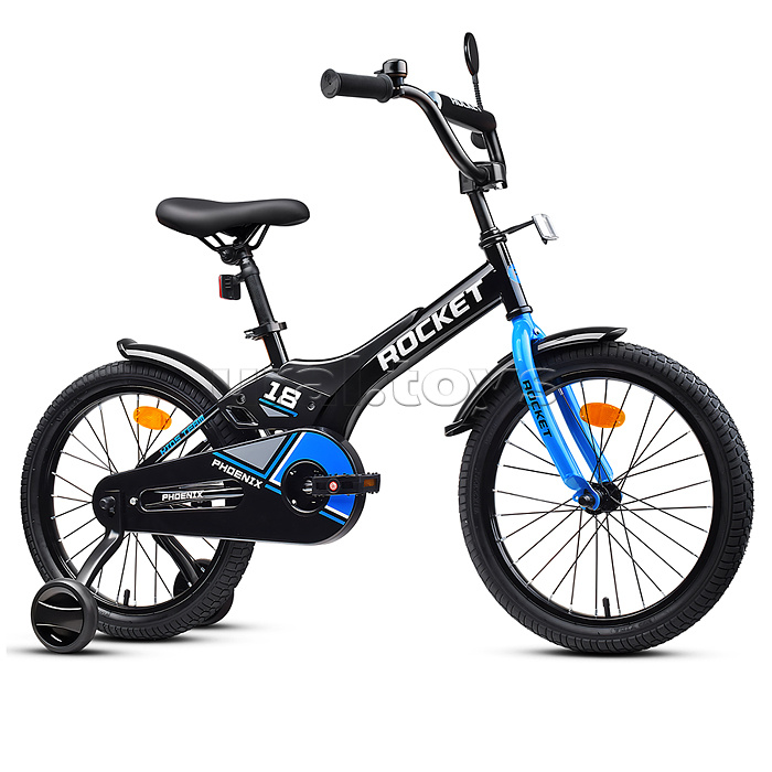 Велосипед 18" Rocket Phoenix, цвет черно/синий