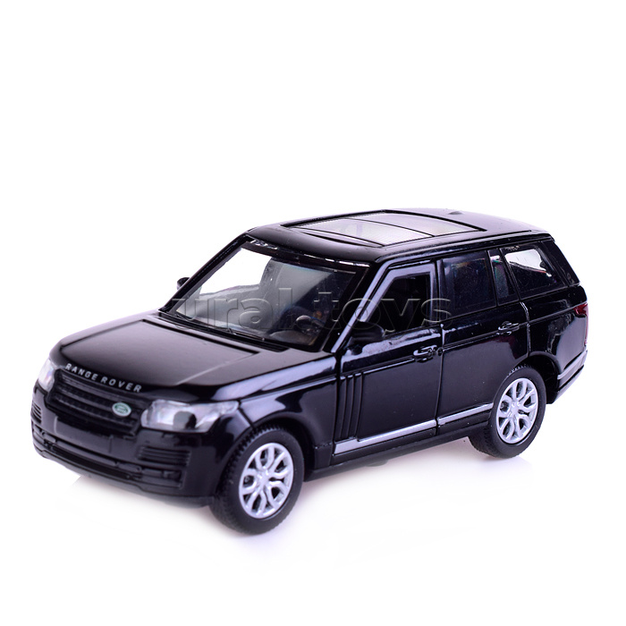 Машина металл Range Rover Vogue 12 см, (двери, багаж, черный) в коробке