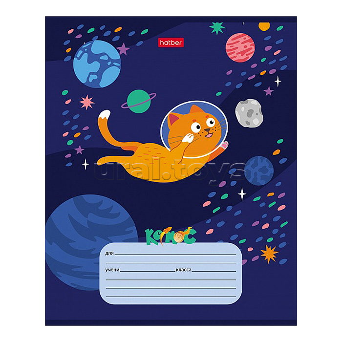 Тетрадь 12л клетка "Космическое приключение" А5ф