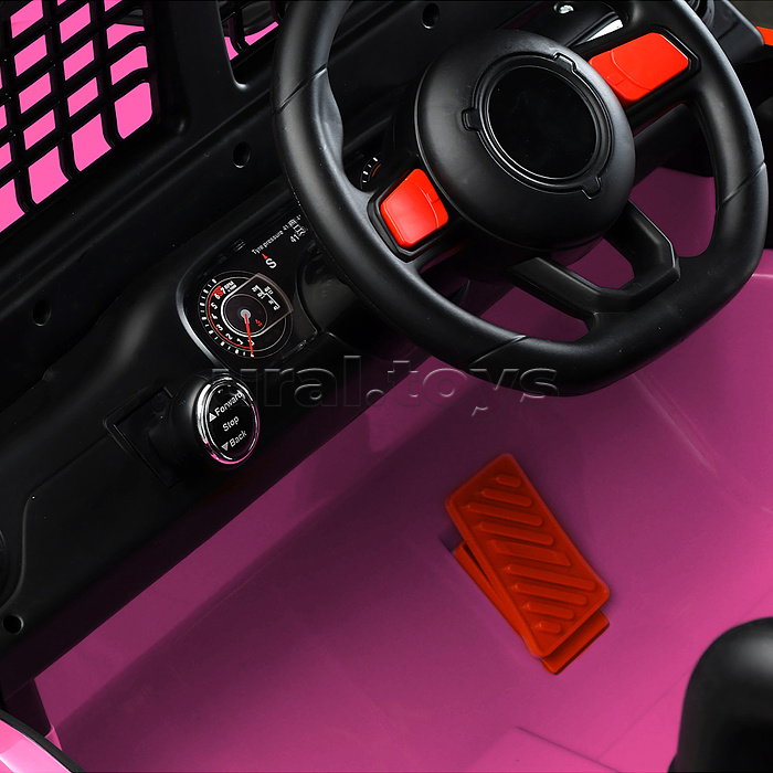 Электромобиль детский "Городской внедорожник" (цвет розовый)