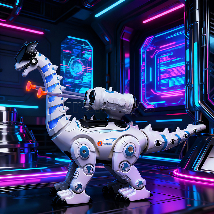 Динозавр на батарейках, в коробке