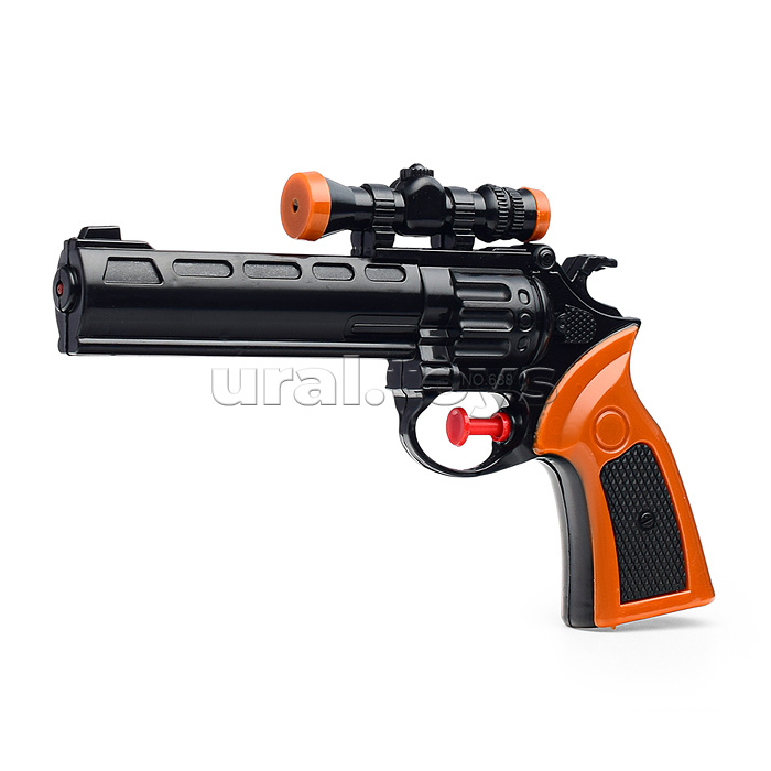 Водное оружие "Револьвер" с прицелом, в пакете (черный)