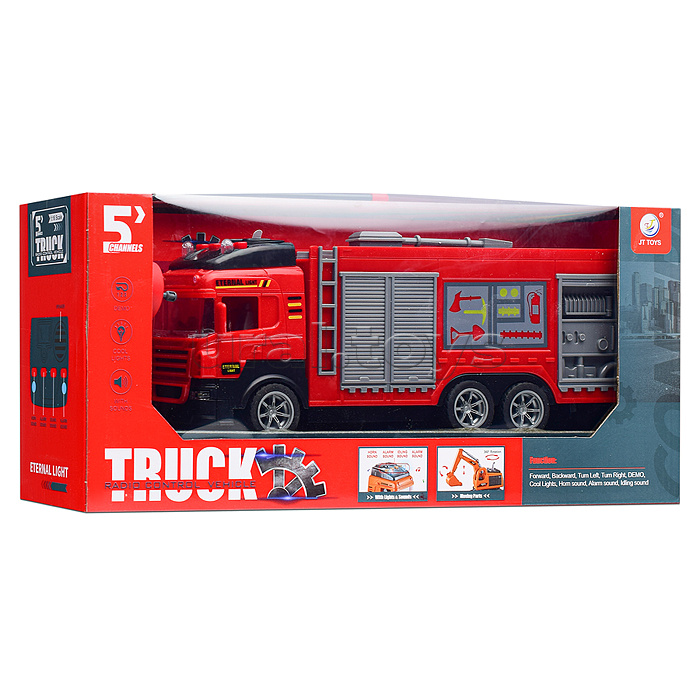 Машина "Пожарная служба" р/у, 27 MHz, в коробке