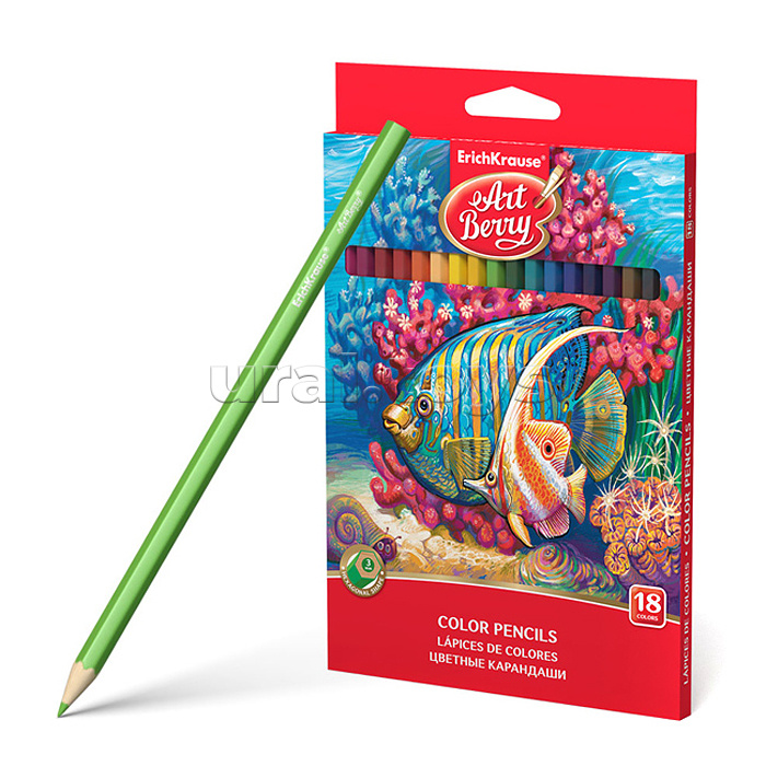 Карандаши цветные 18 цв ArtBerry шестигранные Карандаши цветные 18 цв ArtBerry шестигранные