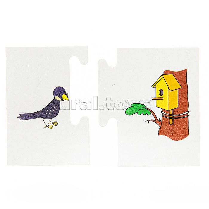 Настольная игра Кто в домике живет? (половинки)