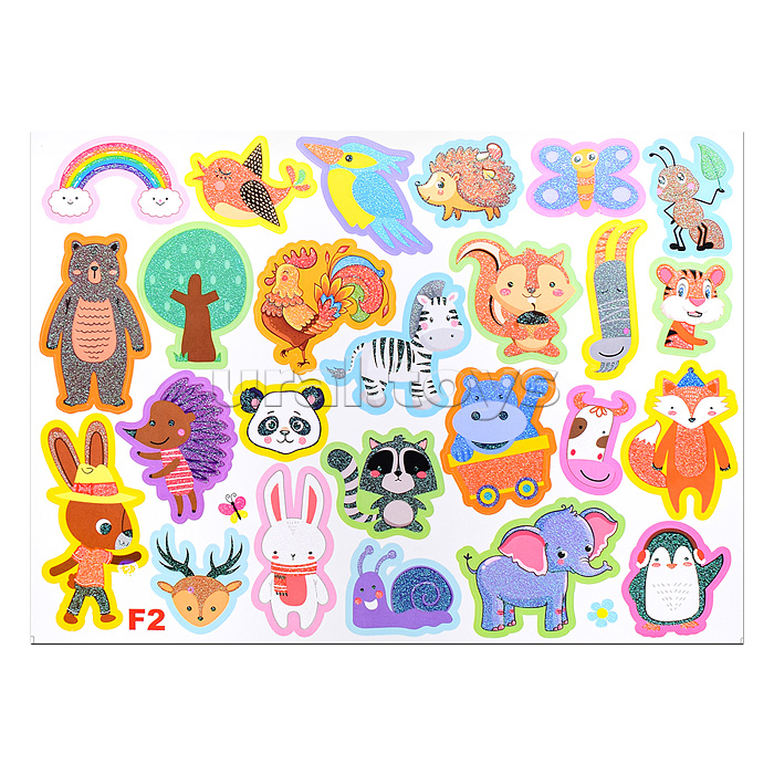 Ростомер. Наклейка на стену самоклеющаяся  + доп наклейки на лист