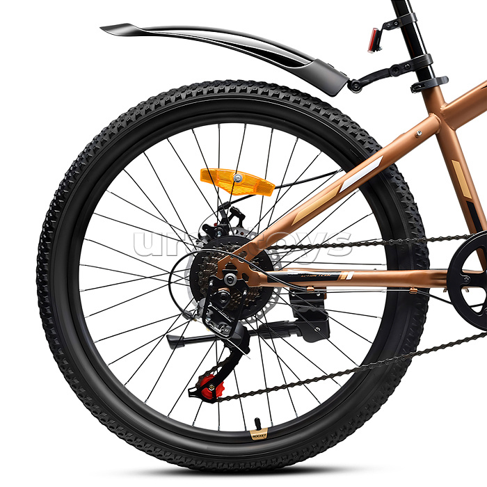 Велосипед 24" Rocket Aries 1.0 , цвет коричневый, размер 13"