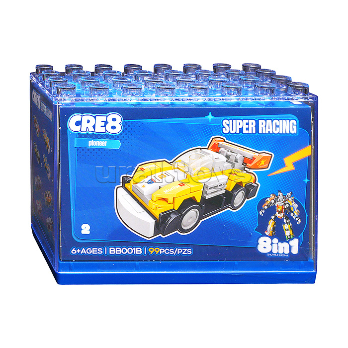 Конструктор "Робот-суперкары" 8 в 1 в коробке