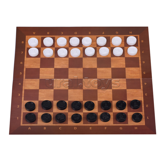 Игра настольная 3 в 1: шашки, шахматы, нарды