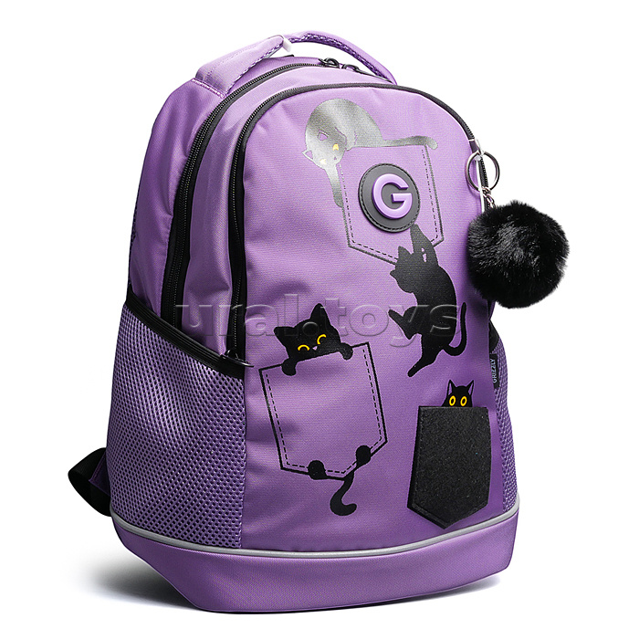 Рюкзак школьный с обвесом (/1 лаванда)