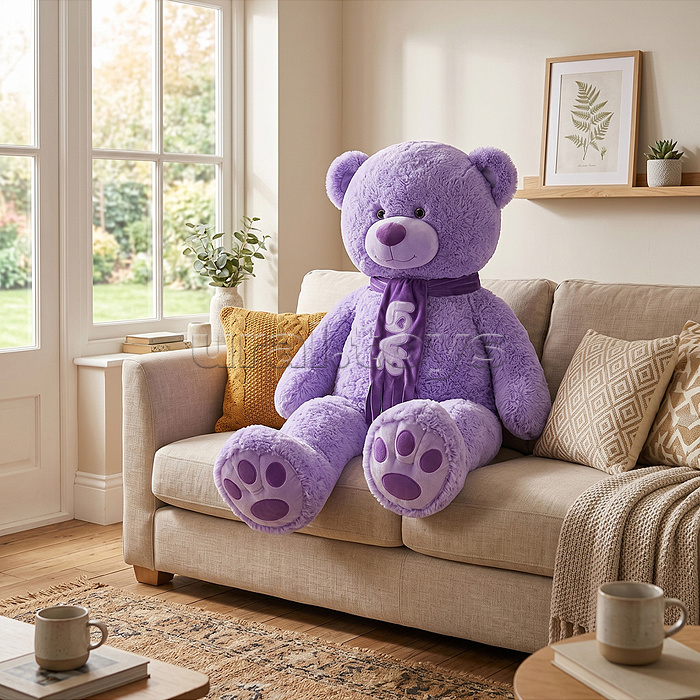 Медведь Филипп В140 сиреневый