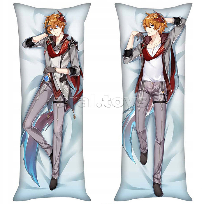 Подушка мягкая Дакимакура Тарталья 120см