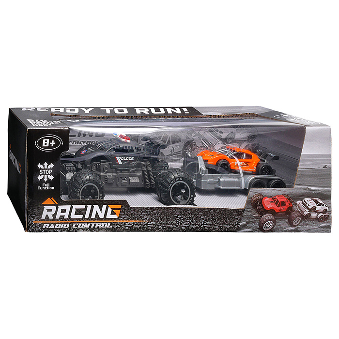 Машина "Вездеход с прицепом 6" р/у, 27 MHz, в коробке