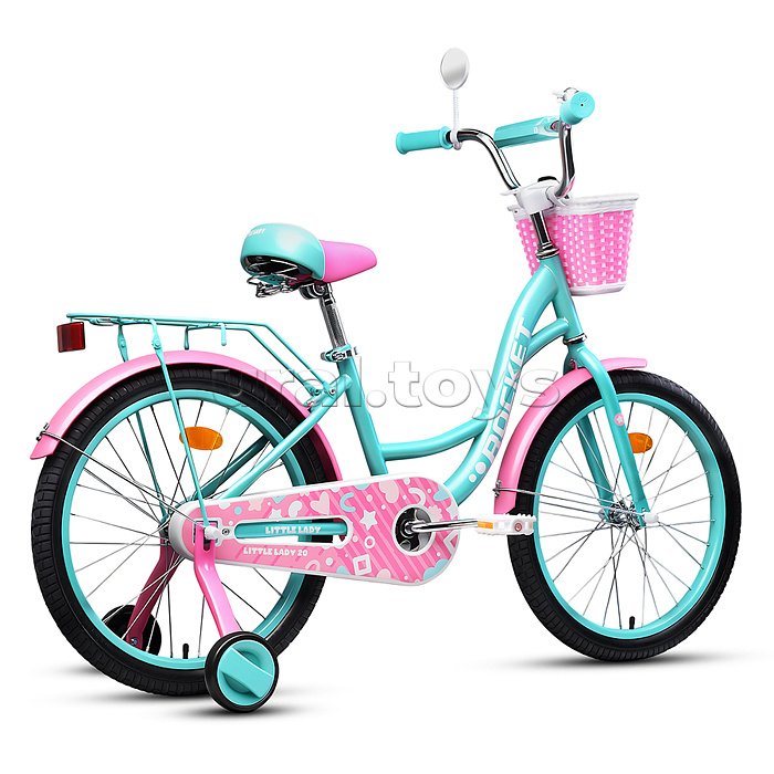 Велосипед 20" Rocket Little Lady, цвет бирюзовый