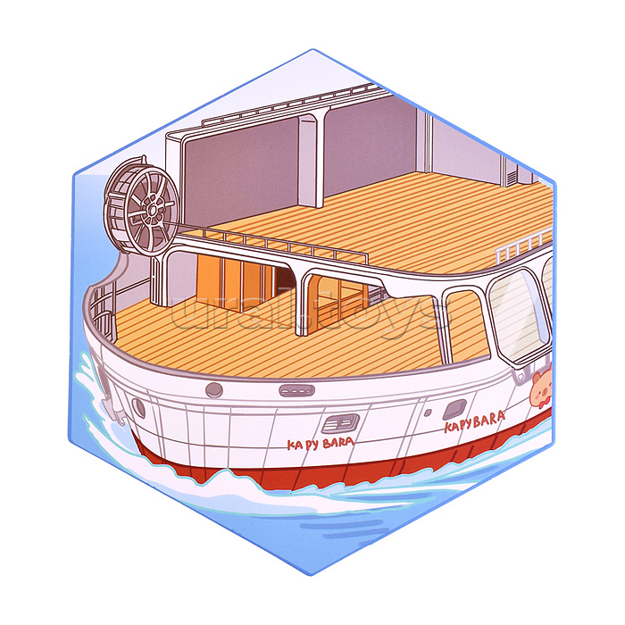 Набор наклеек "Яхта капибары" Набор наклеек "Яхта капибары"