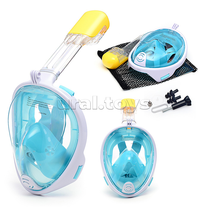 Маска для плавания и снорклинга с креплением для камеры