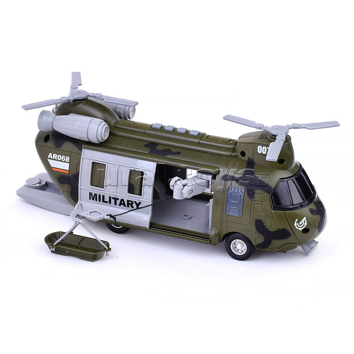 Вертолет "Транспортер" 1:16 (свет, звук) в коробке