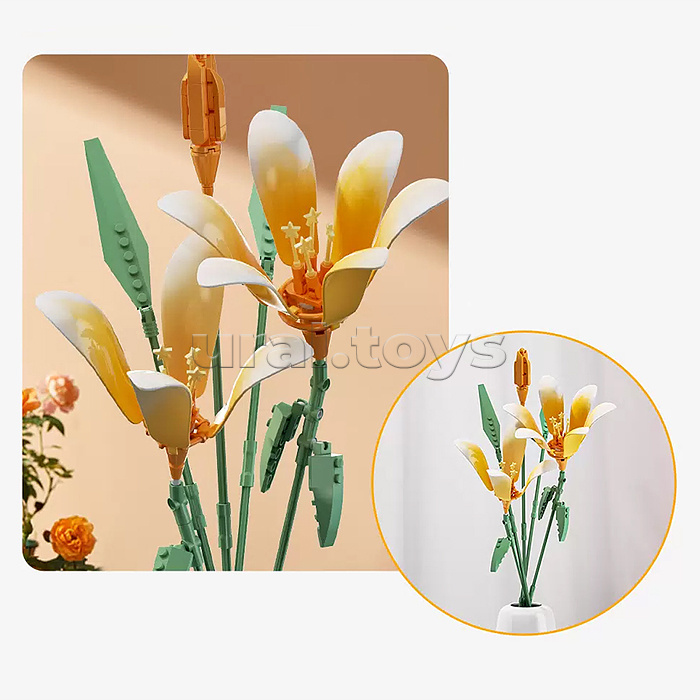 Конструктор "Букет" 165 дет., в коробке