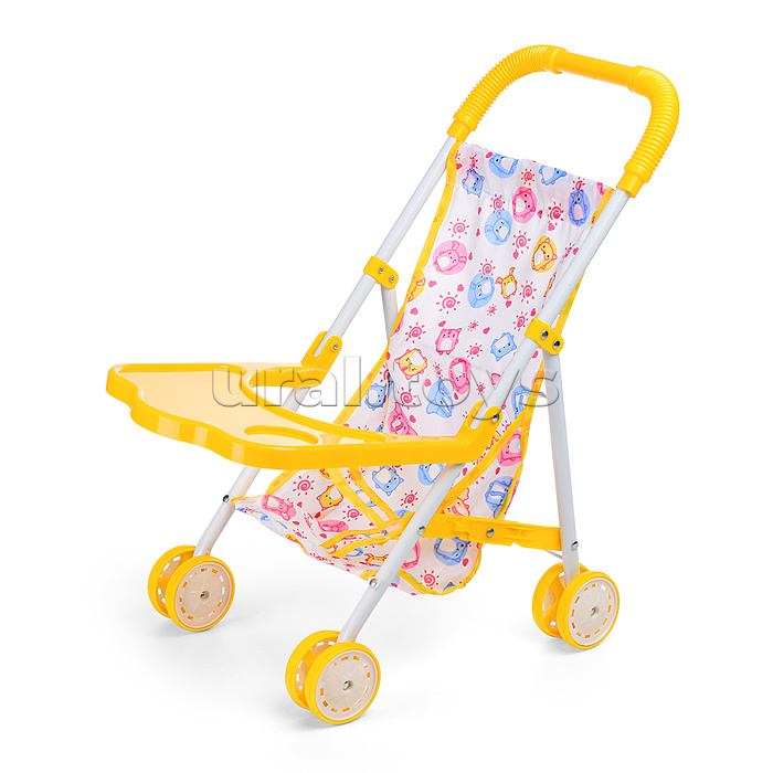 Коляска для кукол (металлическая, складная, прогулочная, цвет в ассортименте)