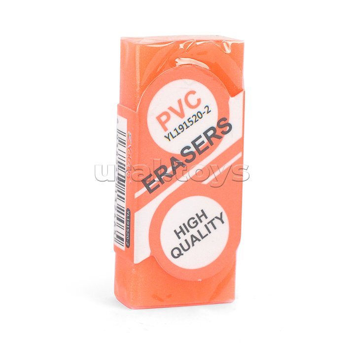 Ластик "Candy color" синтетический каучук, прямоугольный, ПВХ, цвет ассорти, 44х20х10мм