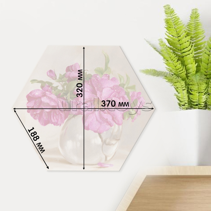 Картина по номерам 37х32 "Бузин. Розовый букет" с кристаллами из хрусталя Гексагон (17  цветов) Картина по номерам 37х32 "Бузин. Розовый букет" с кристаллами из хрусталя Гексагон (17  цветов)