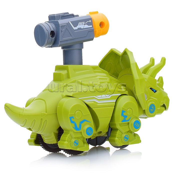 Заводная игрушка "Воинственный динозавр" в пакете