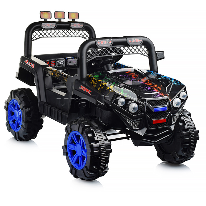 Детский электроквадроцикл ROCKET, 2 мотора по 20 Вт, черный