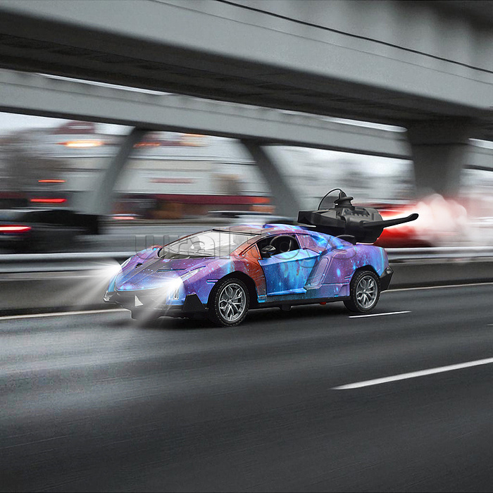 Машина "ДрайвДрон" р/у, 27 MHz, в коробке Машина "ДрайвДрон" р/у, 27 MHz, в коробке