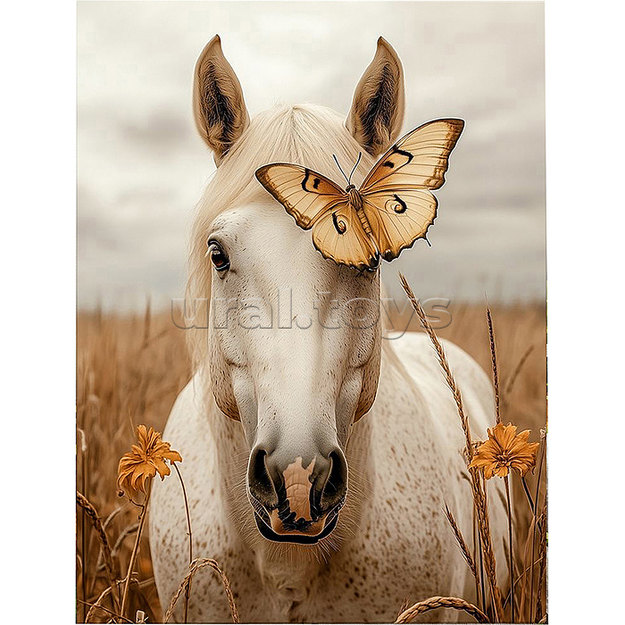 Картина по номерам 40х50 "Белоснежная дива" (17 цветов)