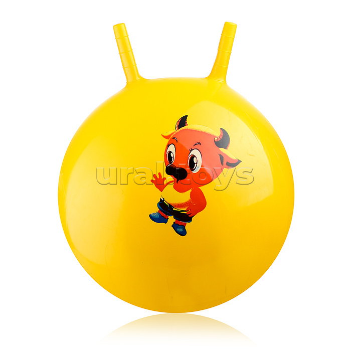 Мяч с рожками 45см "Милые зверята" (цвет в ассортименте)