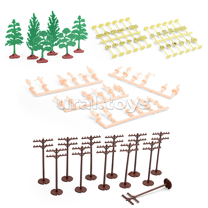 Железная дорога "Ретро-поезд" на батарейках, в коробке