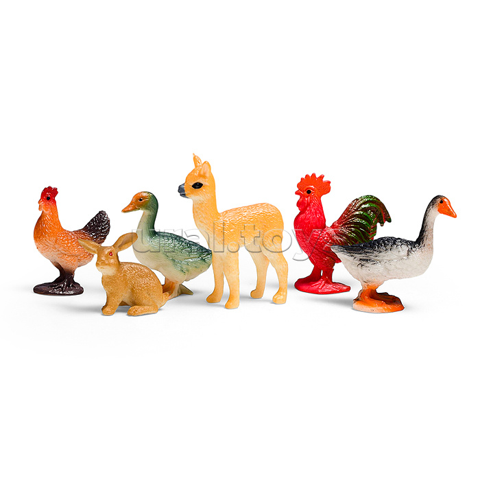Набор животных "Счастливая ферма-2" в пакете