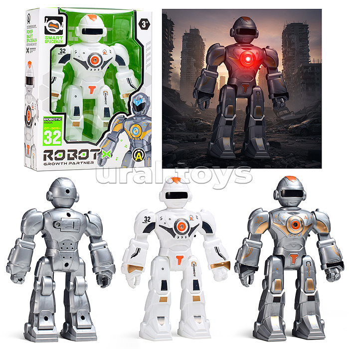 Робот "Роберто" (свет, звук) в коробке