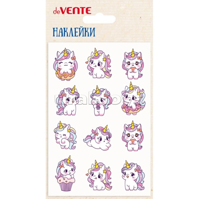Наклейки мягкие "Unicorn pony" размер карточки 10x15 см, puff, объемные, многоразовые Наклейки мягкие "Unicorn pony" размер карточки 10x15 см, puff, объемные, многоразовые