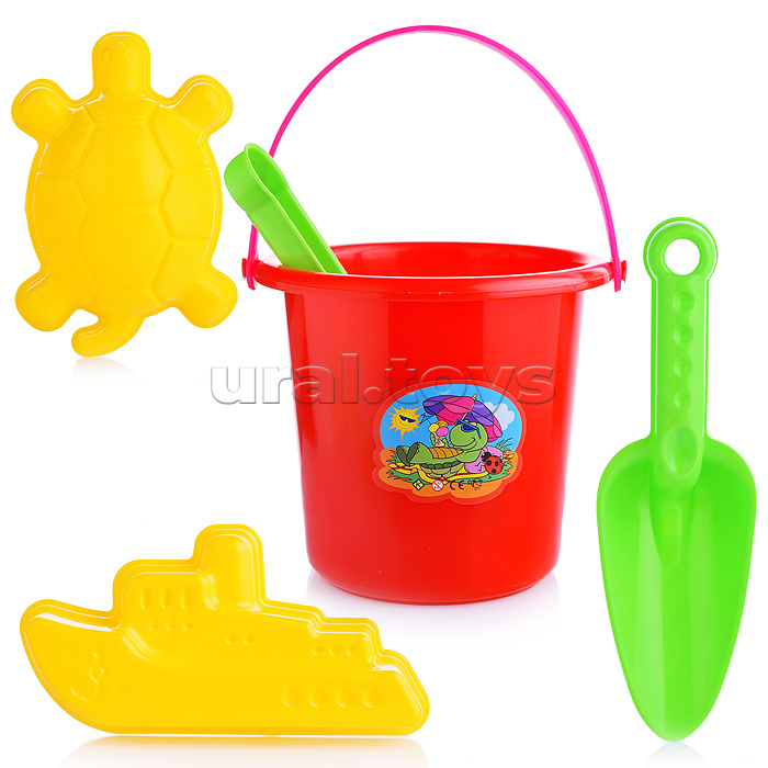 Комплект "Большой" совок+2 формочки