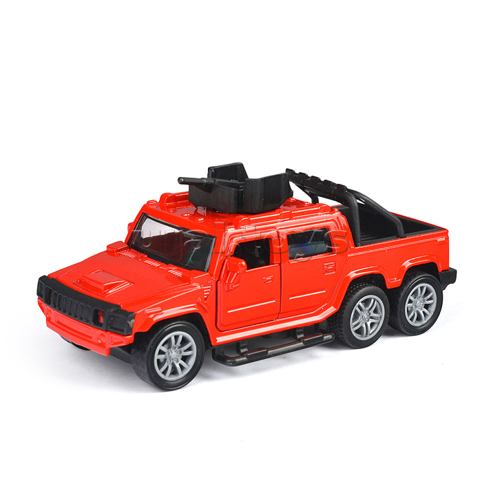Красная инерционная машинка Горный пикап die-cast,1:32, открывающиеся двери