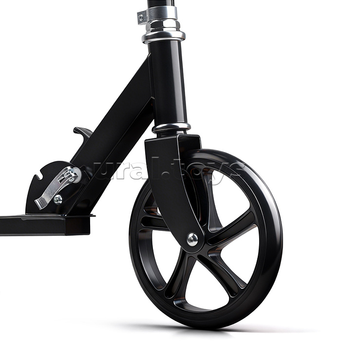 Самокат ROCKET колеса PU 200 мм, ABEC 7, чёрный (в пакете)