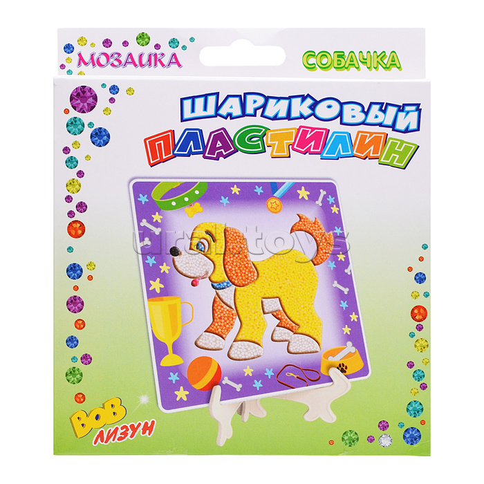 Шариковый пластилин "Мозаика" Собачка