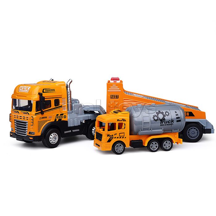 Машина "Перевозчик спецтехники" ( свет,звук) в коробке