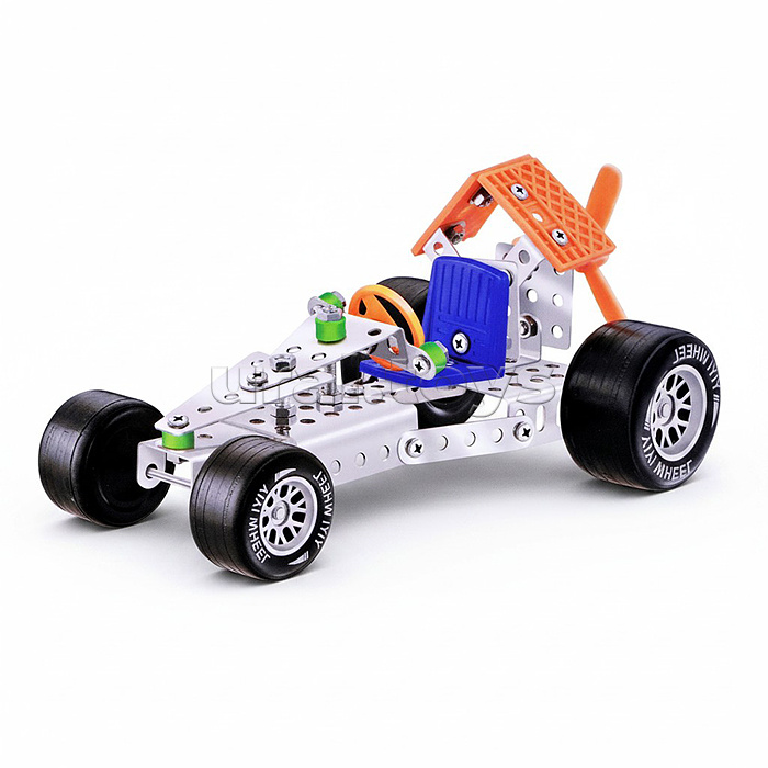 Конструктор "Гоночная" (92 дет.) металл, в коробке