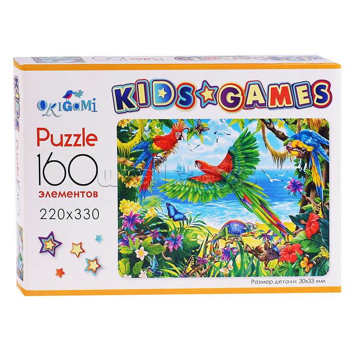 Пазл 160 "Попугаи" Kids Games.