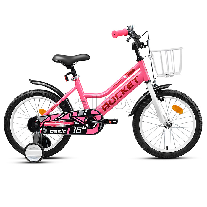 Велосипед 16" Rocket Basic, цвет розовый