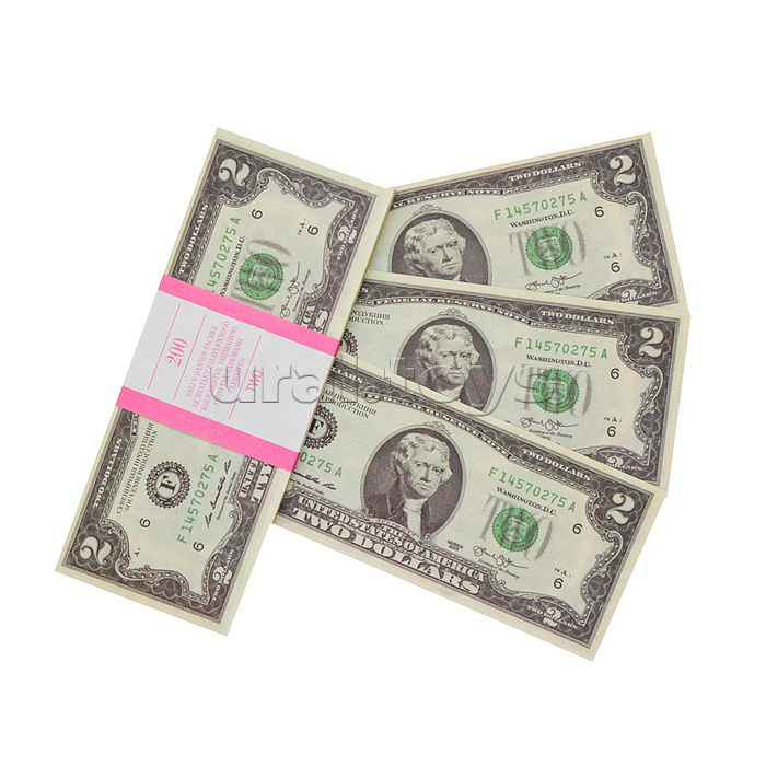 Купюры сувенирные 80 шт. "2$"
