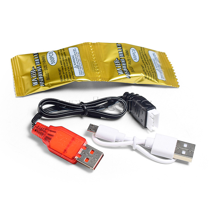 Автомат "Шорох" стреляет гелевыми пулями, в коробке