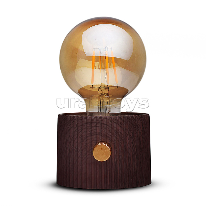 Светильник "Лампочка" (цвет светло-коричневый) в коробке