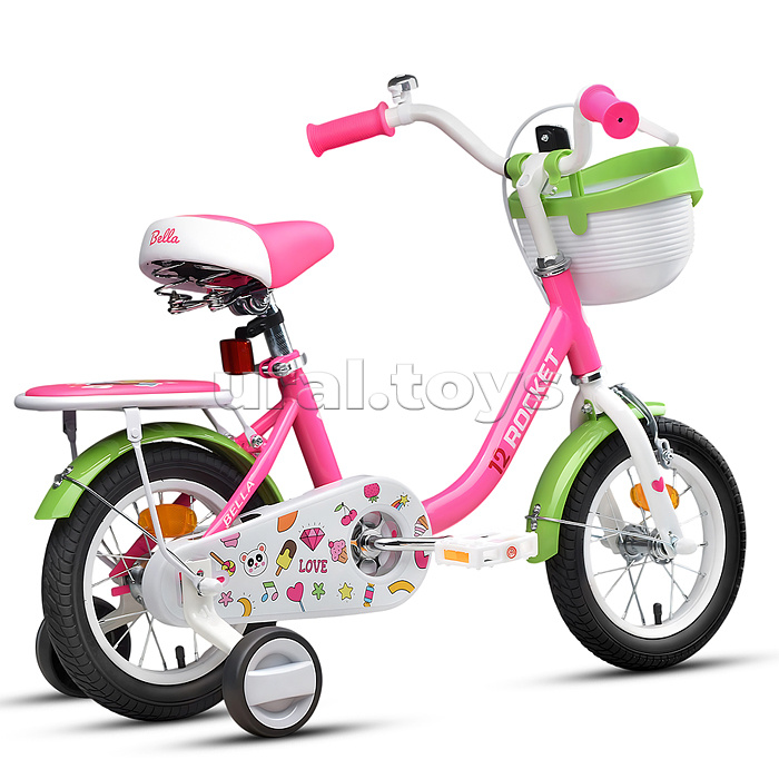 Велосипед 12" Rocket Bella, цвет розовый